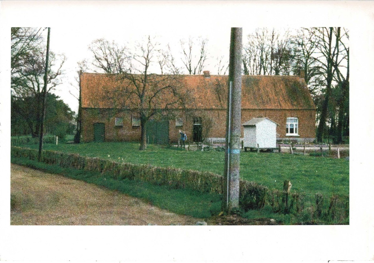 Historische foto van de achtergevel van Hoeve Hornick